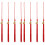 8Pcs Red Graduation Cap Tassels Polyester Decorative Fringe Pendants 1