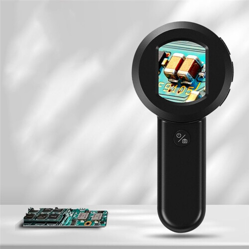 Microscópio Digital Microscópio de Moeda 100X com Lupa de Tela de 2 Polegadas com Luz (Branca e UV) Compatível com Windows 2