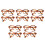 10Pairs Plastic Doll Glasses Leopard Decorative for Dolls 1