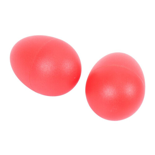 3 Pair Plastic Percussion Musical Egg Maracas Shakers Red 2