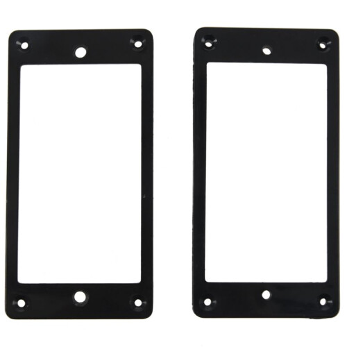 8Pcs Flat Humbucker Pickup Mounting  Frame ABS for Electric Guitar