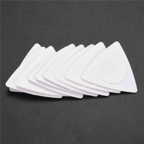 Flanger 50pcs Triangle-Guitar Picks 1.0 0.75 0.5 mm Thickness in PC + ABS Material Antislip Style Picks White 1