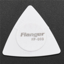 Flanger 50pcs Triangle-Guitar Picks 1.0 0.75 0.5 mm Thickness in PC + ABS Material Antislip Style Picks White