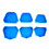 12PCS Dental Model Base Former Impression Trays Base Molds Set for Lab Plaster Model Cast Trimming 5