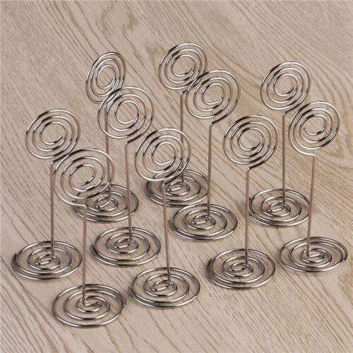 50St Swirl Table Number FotohållarstäLl för BröLlopsfester 2