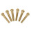 12X Acoustic Guitar String End Nut Bridge Saddle Abalone Pins Replacements Set (Brass Pins & Bone Saddle Nut) 6