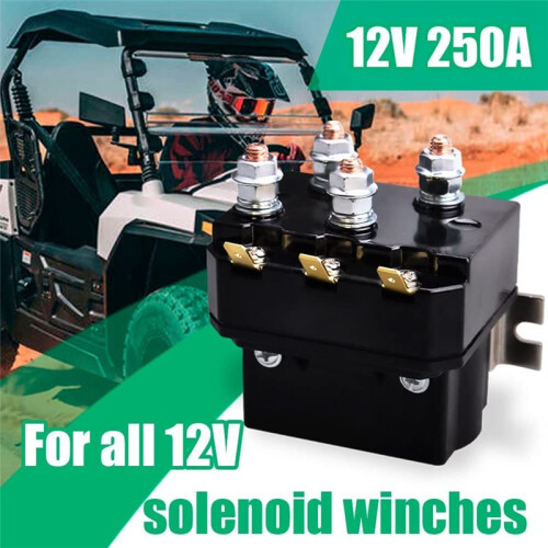 12V 250A Windenmagnetrelais SchüTz für AUT UTV 5000-7000Lbs Winde 2