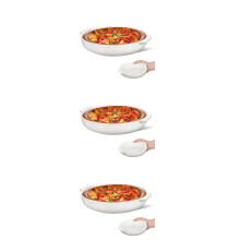 3 Count Oven Proof Pie Dishes Plate Baking Ceramic Round Pan