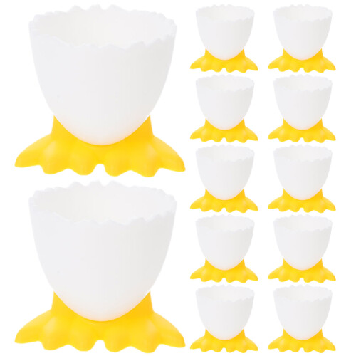 48Pcs Colorful PP Egg Cup Tray Breakfast Stand for Table Decoration 2