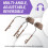 Support de Rail pour Casque de Microphone, Oreillettes Rabattables Réglables Multi-Angles, Support Fixe, Accessoires de Casque, Couleur Boue 2