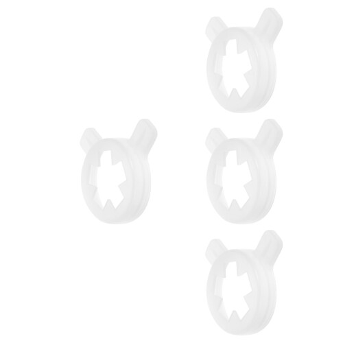 4Pcs Ice Cream Maker Accessories Set White Nozzle Caps for Soft Serve