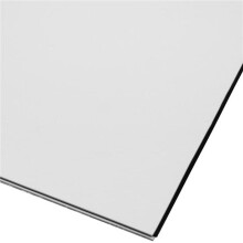 3X 3Ply PVC with Bass Guitar Pickguard Material Sheet DIY Untrimmed 16.9X11.4X0.09 In, Pearl White