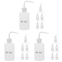 18Pcs Multi-Function White Pe Bottles for Eyelash Wash and Storage