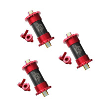 3Pcs Red Bike Central Ceramic Bearings Alloy Square Frame Compatible