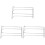 3Pcs Lightweight Stainless Glass Holder Silver Kitchen Storage Rack 1