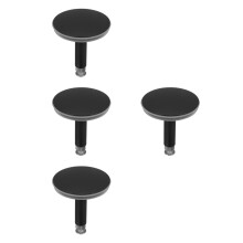 4Pcs Black Copper Shower Drain Replacement Cover Leak Proof Tub Seal