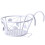 2Pcs White Iron Railing Bonsai Rack Durable Wall Hanging Flower Holder 1