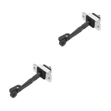 2Pcs Silver Metal Front Door Stopper for Car Durable and Easy Install
