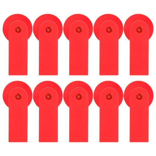 400Pcs Watermelon Red Cattle Ear Tags Durable Plastic for Livestock Id 2