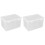 2Pcs Clear Bread Storage Box Fridge Food Holder Kitchen Storage Bin 1