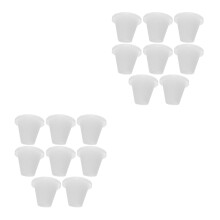 16Pcs Silicone White Tapered Plug Kit Leakproof Seal for Home and Lab