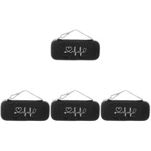 4Pcs Lightweight Black Stethoscope Protective Case Portable Travel Bag