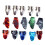 30Pcs Guitar Picks Humb Finger Picks Metal + Plastic 2
