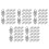 150Pcs White Plastic Alloy Curtain Hooks for Smooth Sliding 1