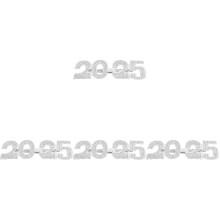 4Pcs Silver 2025 Eyewear Fun Party Glasses New Year Supplies