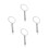 4Pcs Silver Stainless Steel Creme Brulee Rings, Durable Baking Tools 1