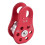 2 pcs Rock Pulley Rope Tree Climbing Climber arborist Fixed pulley Red 4