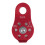 2 pcs Rock Pulley Rope Tree Climbing Climber arborist Fixed pulley Red 1