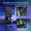 Microfono da Gioco Microfono A Condensatore Professionale Microfono Cablato USB RGB per PC Laptop Computer Podcast Gamer Karaoke 4