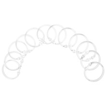50pcs Clear Shower Curtain Hooks Shower Hooks Transparent