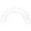 50pcs Clear Shower Curtain Hooks Shower Hooks Transparent 1