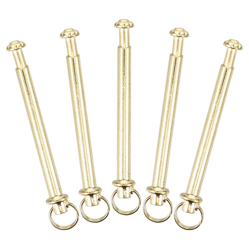 5Ensembles Kit Réparation Éventail À Main Rivets Inox Dorés Solides