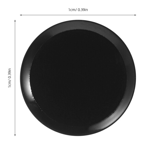 Black Home Button Adhesive Stickers For Phones Resistant 1