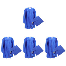 4Sets Cap and Gown Set with Hidden Zipper and Tassel