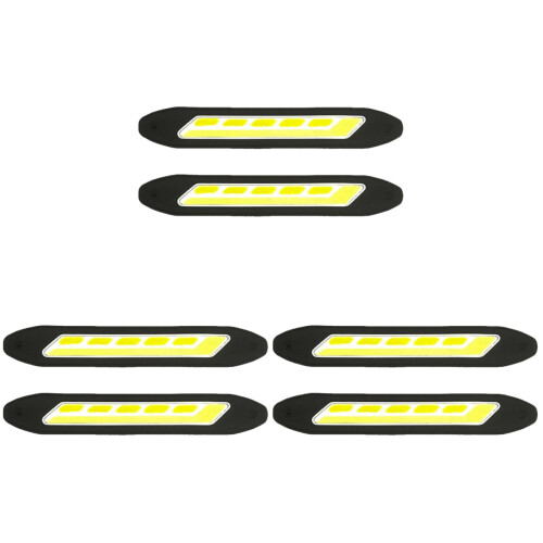 6Pcs Waterproof Daytime Running Light Silicone Multi Color Drl