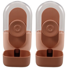 2Pcs Pink Automatic Pet Water Bottle Hips+pet Feeder for Dogs Cats