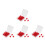 200Pcs Plastic Push Pins Red for Home Use Bulletin Boards 1