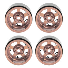 Roți cu beadlock prelucrate CNC, compatibile cu 1/10Rc Crawler Traxxas TRX4Axial Scx10 90046Axi03007Redcat Gen8, offset reglabil permite