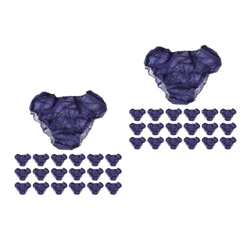 100Pcs Eco-Friendly Blue Disposable Underpants Lightweight and Durable