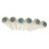5X Guitar Bone Bridge Pins med 5,3 mm Position Abanlone Dot för Utbyte Av Akustiska Gitarrdelar 3