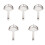 5Pcs Premium Silver Bar Strainer Spoon for Cocktail Ice and Fruit Tea 2