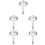 5Pcs Premium Silver Bar Strainer Spoon for Cocktail Ice and Fruit Tea 5