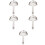 5Pcs Premium Silver Bar Strainer Spoon for Cocktail Ice and Fruit Tea 6