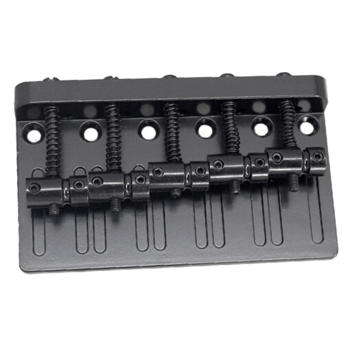 5 String Thickened Bass Saddle Bridge Pull String Plate for 5 String Electric Bass Guitar Accessories Black 2
