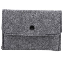 Chic Document Case, Lightweight Design Felt Material Snap Closure With Stylish Appearance For Portable Use In Office Business School, Durable