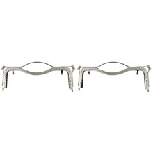 2 Pack Bag Clasps For Making Handbag Purse Frame Kiss Lock